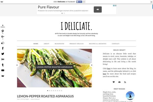 Foodie Pro theme site design template sample