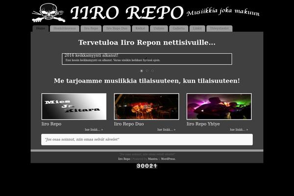 Mantra theme site design template sample