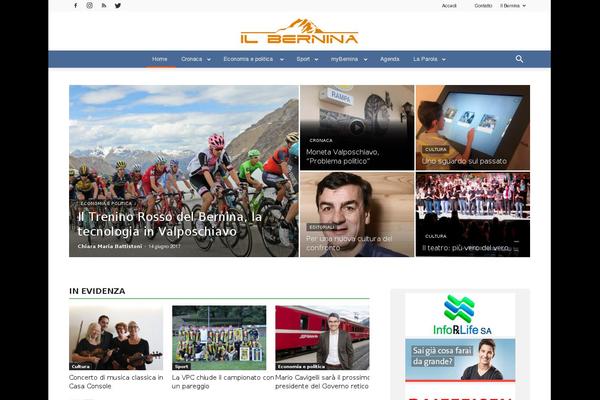 Newspaper Child theme site design template sample