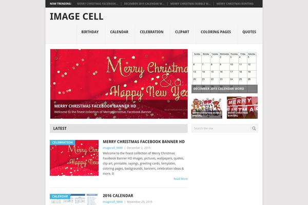 Curated theme site design template sample