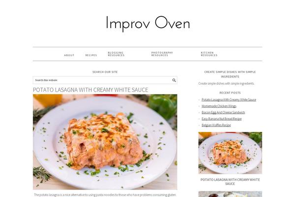 Foodie Pro theme site design template sample