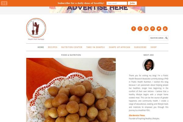 Foodie Pro theme site design template sample