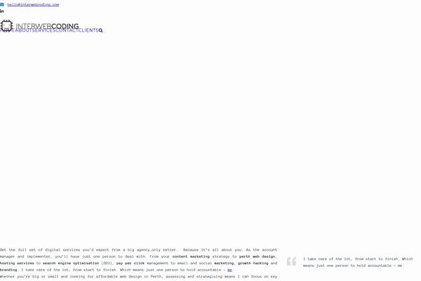 interwebcoding.com site used Total