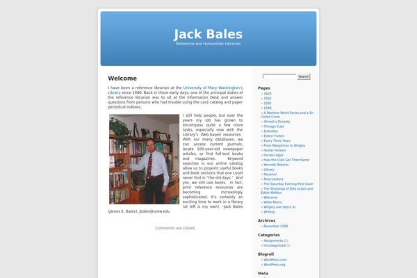 Default theme site design template sample