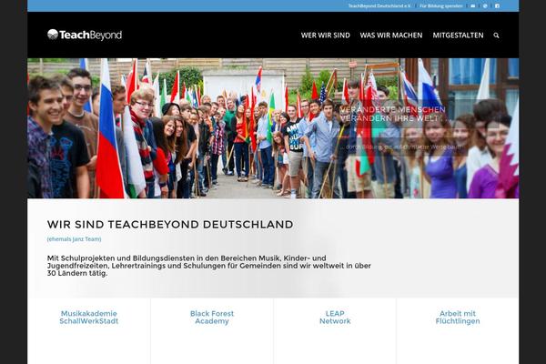 Enfold theme site design template sample