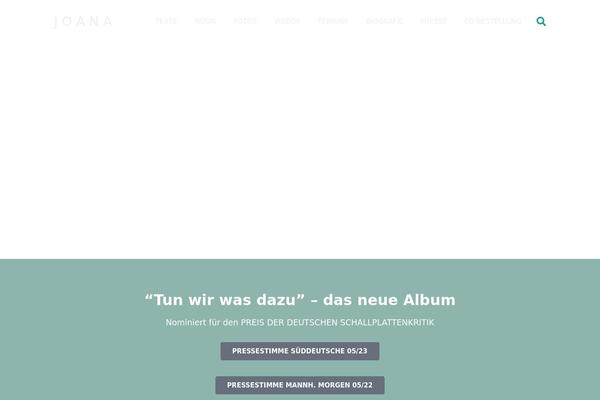 Impreza Child theme site design template sample