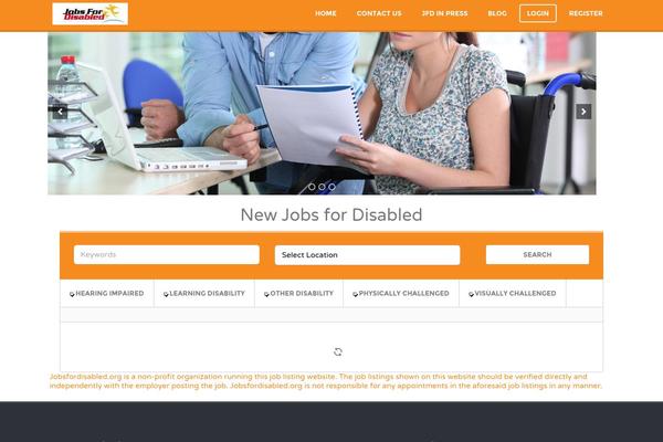 Jobs theme site design template sample