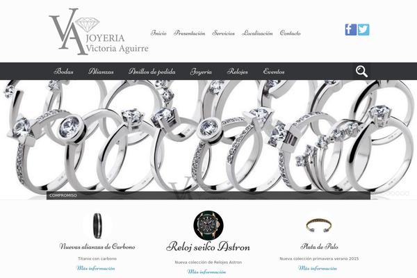Vantage theme site design template sample