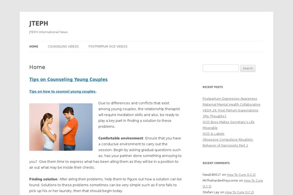 Twenty Twelve theme site design template sample
