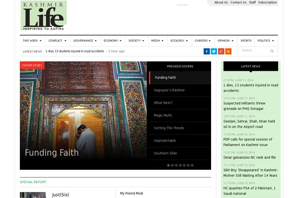 Newspaper theme site design template sample