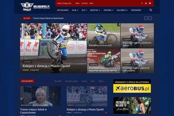 Newspaper theme site design template sample