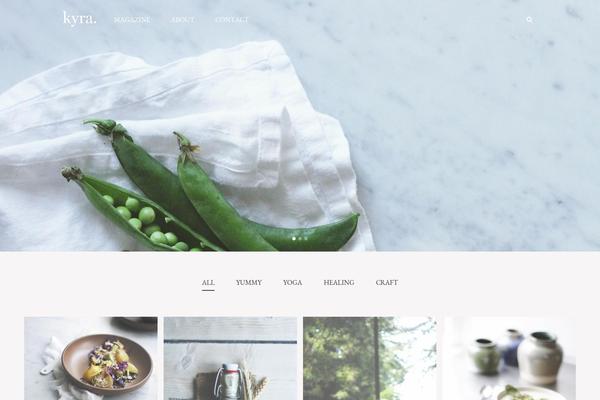 Hazel theme site design template sample
