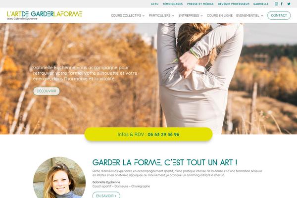 Divi theme site design template sample