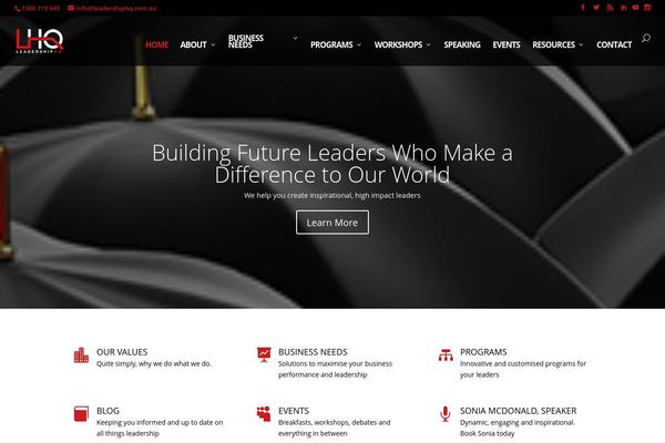 Divi theme site design template sample