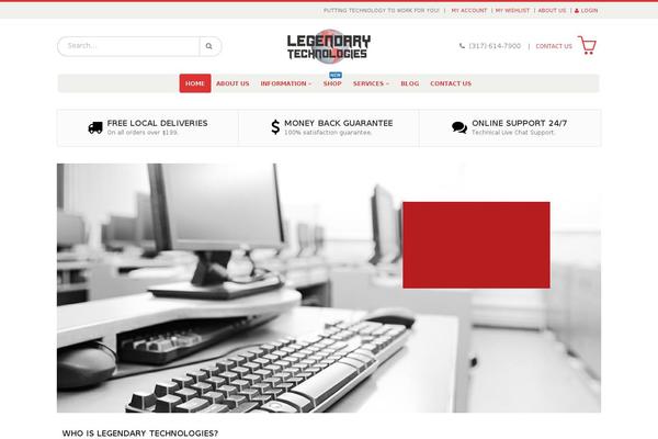 Porto Child theme site design template sample