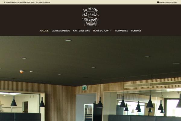 Divi theme site design template sample