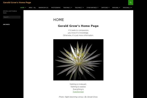 Twenty Fourteen theme site design template sample