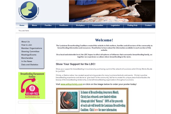 louisianabreastfeedingcoalition.org site used Lbc