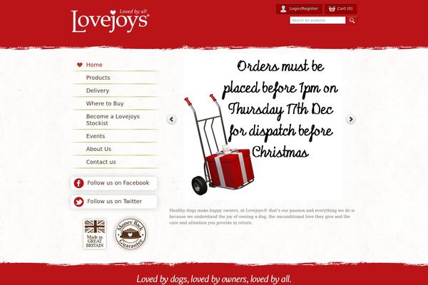 lovejoyspetfood.co.uk site used Blank