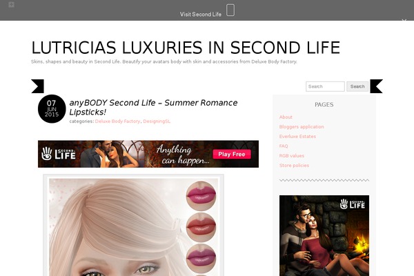Simplify theme site design template sample