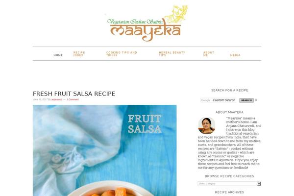 Foodie Pro theme site design template sample