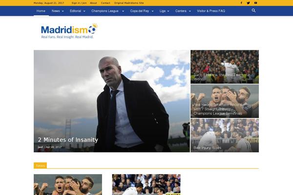 Newspaper theme site design template sample