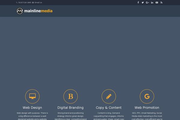 Impreza Child theme site design template sample