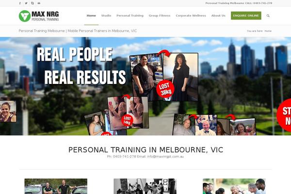 Enfold theme site design template sample