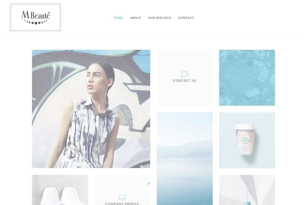 Blu theme site design template sample