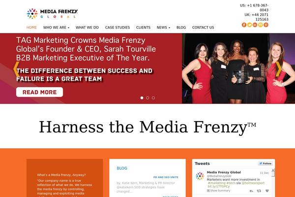 Frenzy theme site design template sample