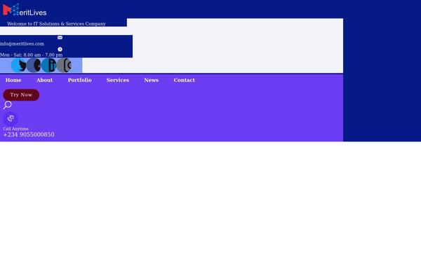 Site using Elementor plugin