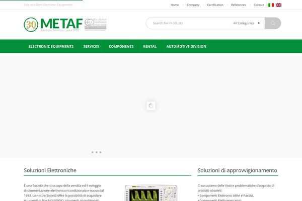 Electro-child theme site design template sample