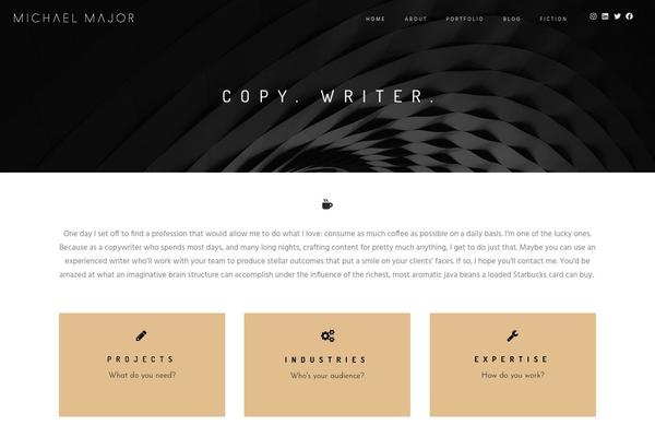 Hazel theme site design template sample