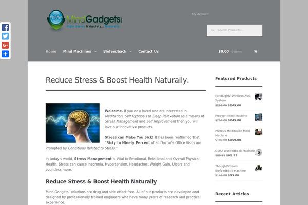 Storefront theme site design template sample