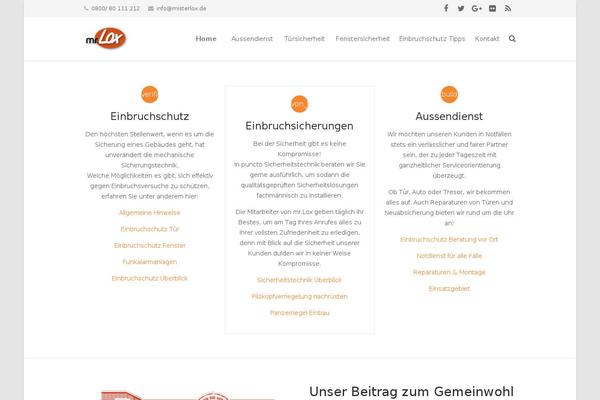 Impreza theme site design template sample