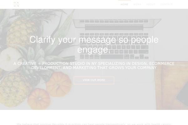 X Child theme site design template sample