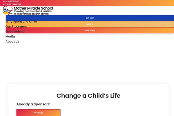 Impreza Child theme site design template sample
