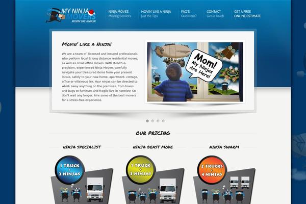 Karma theme site design template sample