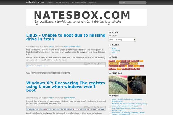 Site using Crayon Syntax Highlighter plugin