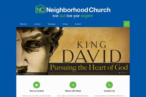 Vantage theme site design template sample