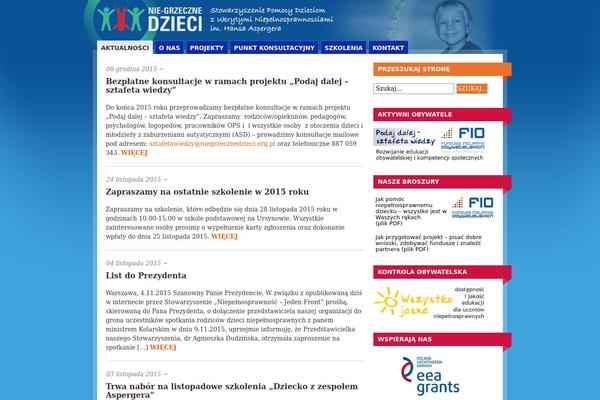 Mainstream theme site design template sample