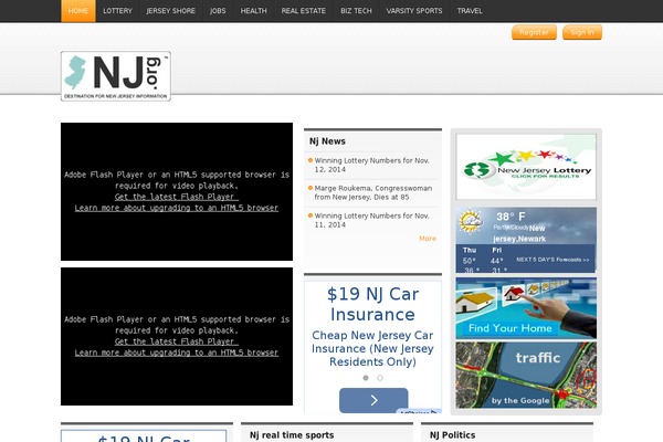Newspaper theme site design template sample