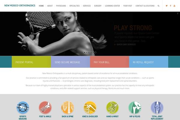 Enfold theme site design template sample