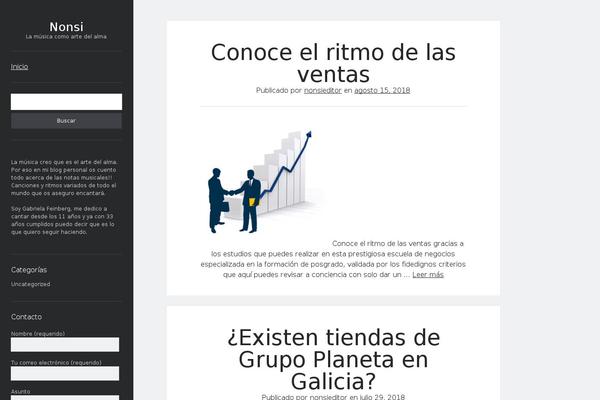 Author theme site design template sample