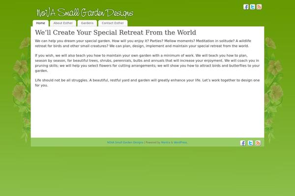 Mantra theme site design template sample