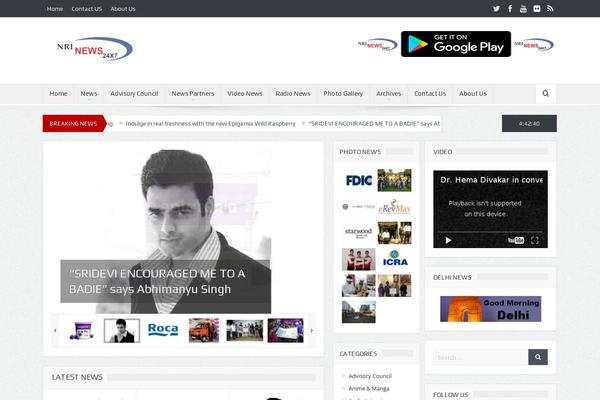 Newspaper Child theme site design template sample