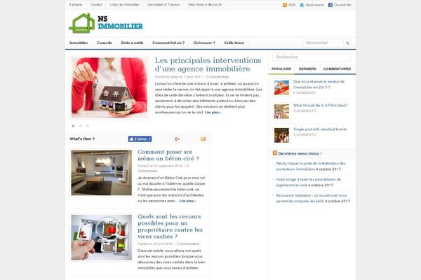 Newspaper theme site design template sample