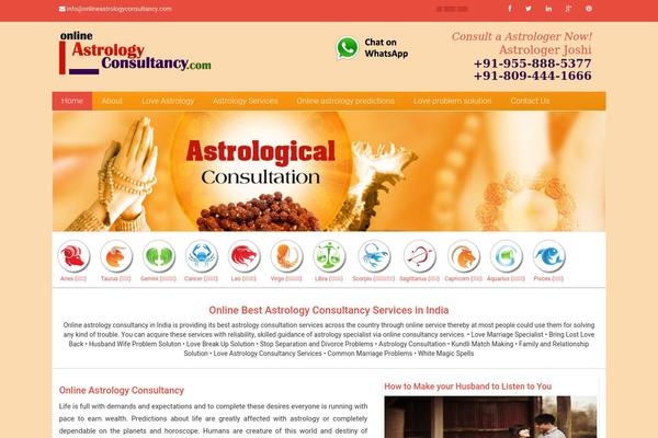 onlineastrology theme websites examples