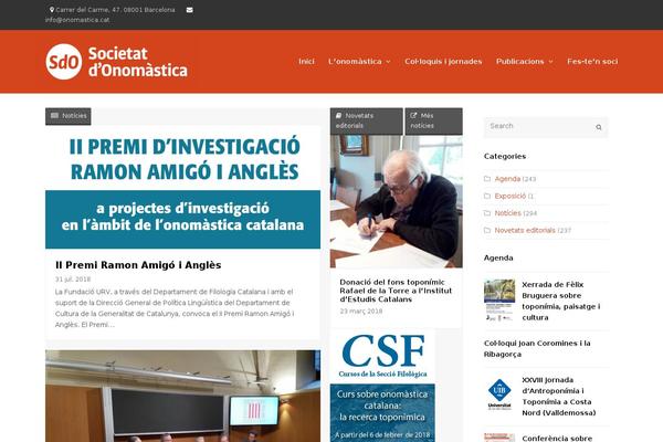 Total theme site design template sample
