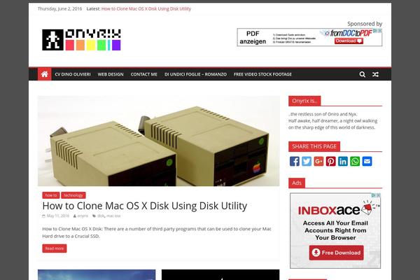 ColorMag theme site design template sample